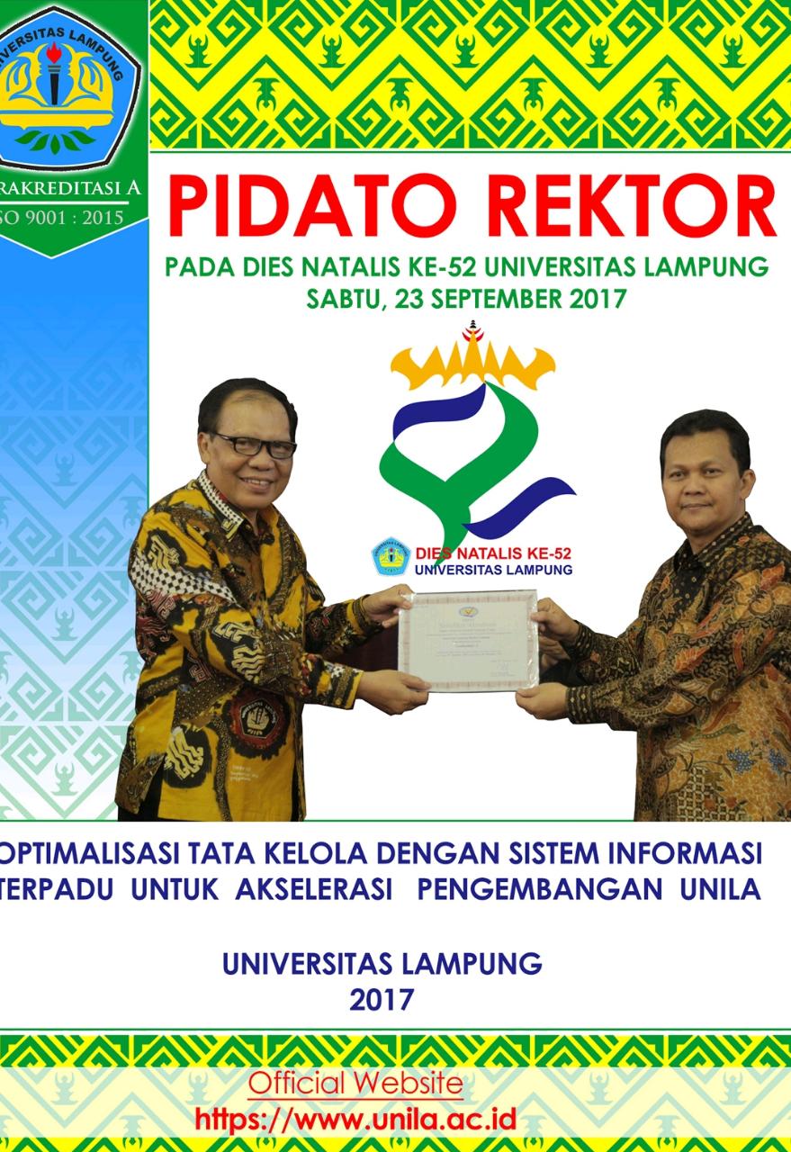 Pidato Rektor Universitas Lampung tahun 2017