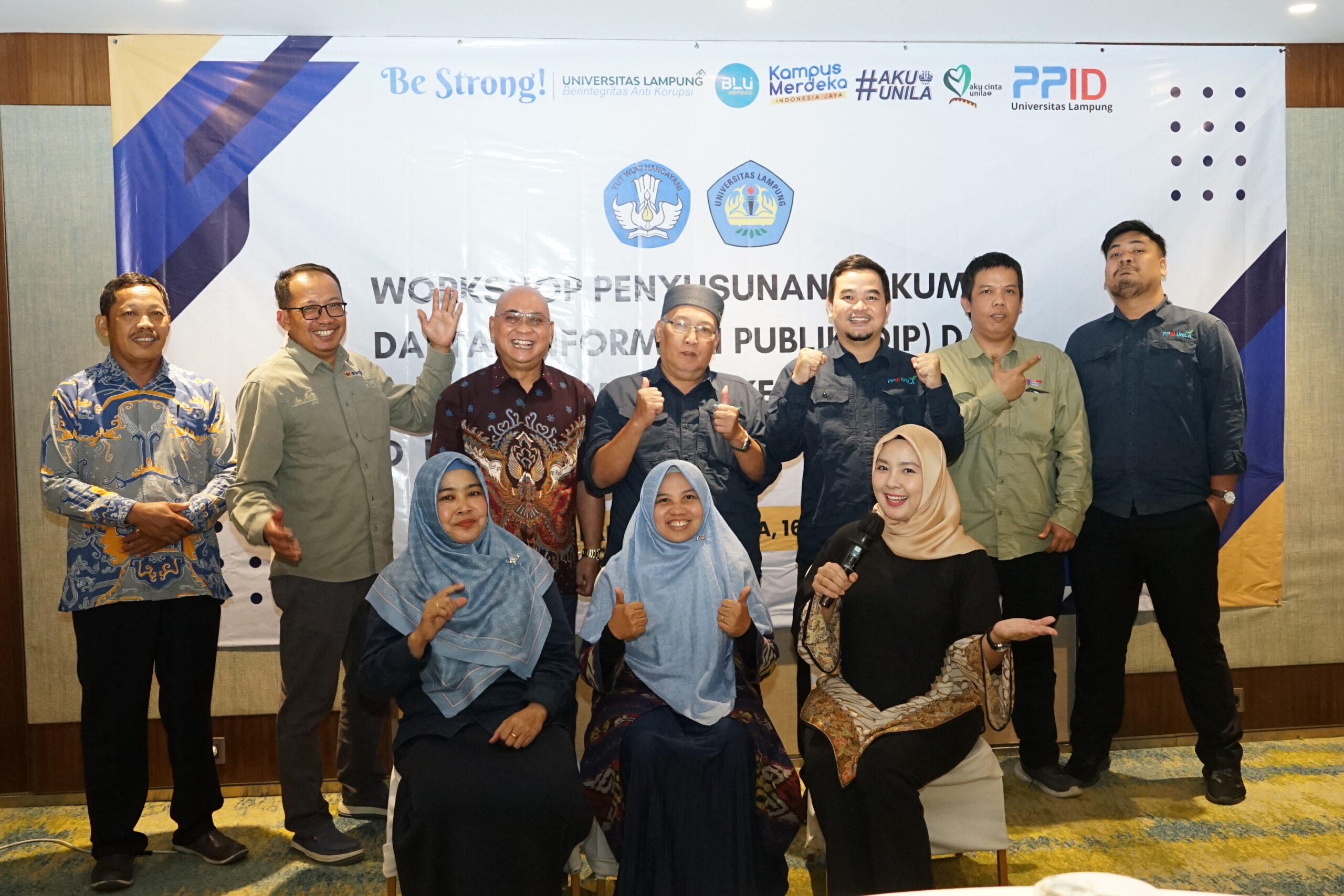 Workshop Penyusunan Daftar Informasi Publik (DIP) dan Daftar Informasi Dikecualikan (DIK) di Lingkungan Unila