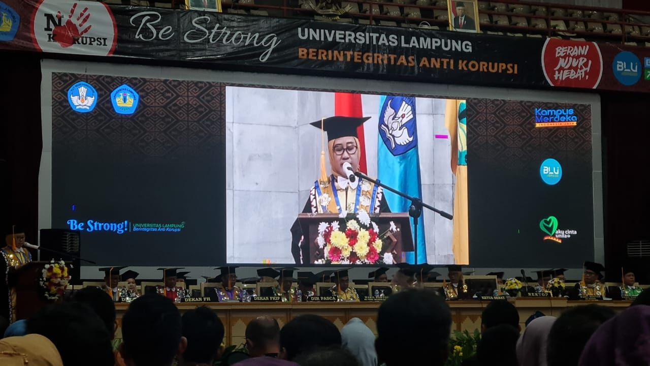 Rapat Luar Biasa Senat Universitas Lampung Dalam Rangka Dies Natalis Unila ke-59