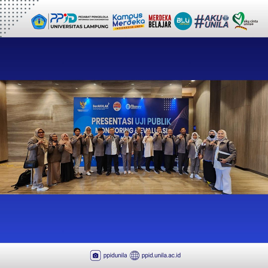PPID Universitas Lampung Hadiri Uji Publik Keterbukaan Informasi Publik KI Pusat Tahun 2024